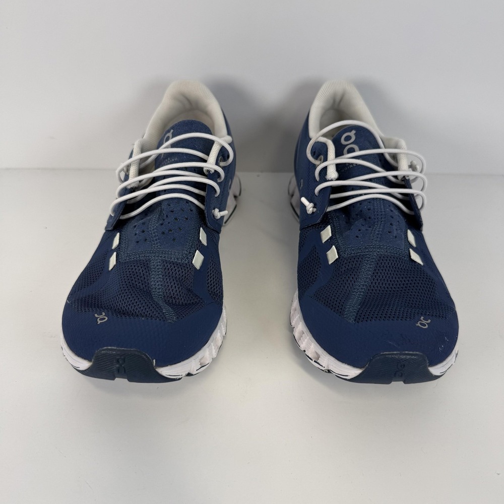 On Shoes Womens 8.5 Blue Cloud 5 CloudTec Running Mesh Athletic Low Top Sneakers - Picture 3 of 9